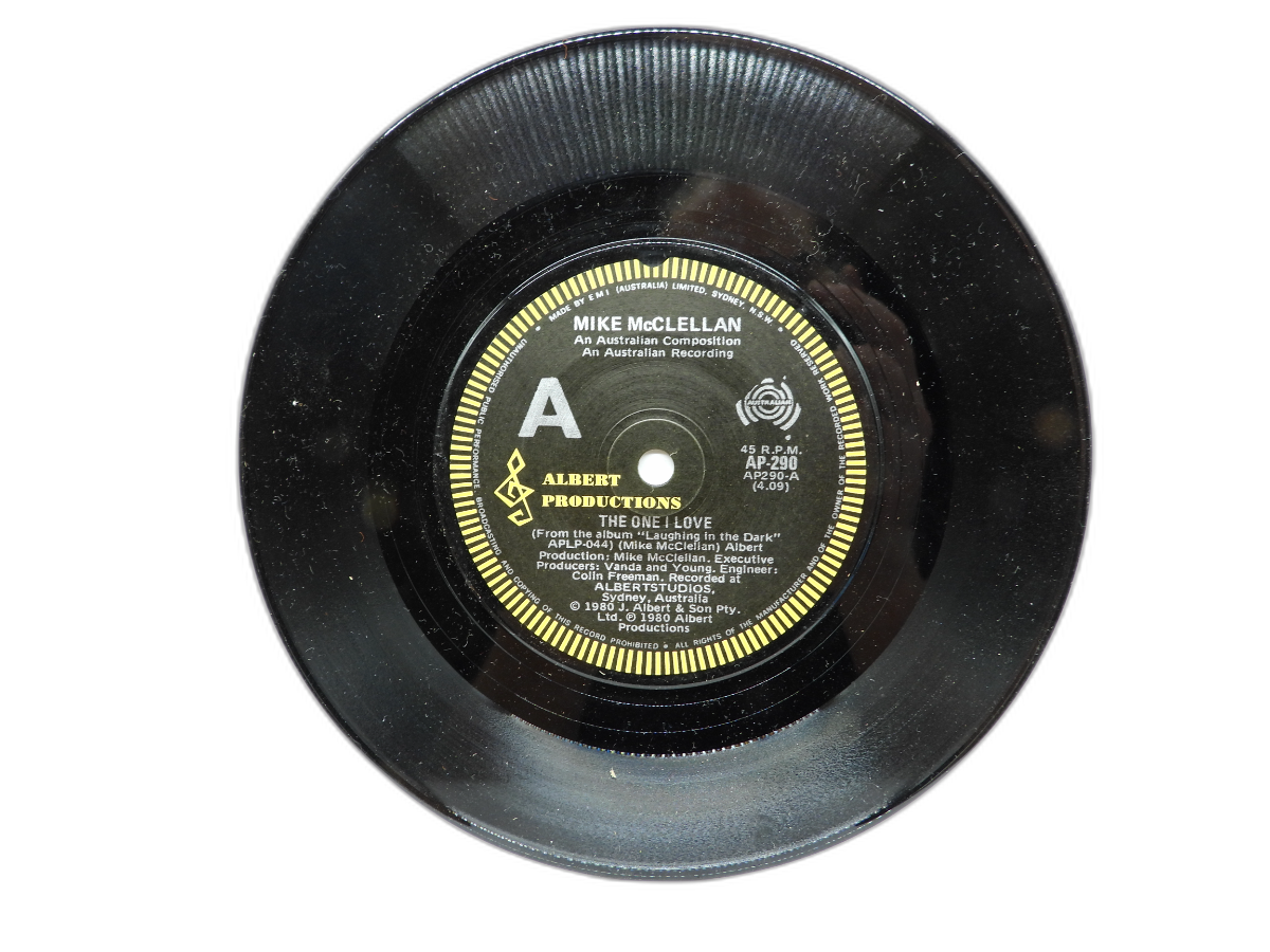 Mike Mcclellan the One I Love / Laughing in the Dark 45 Rpm Vinyl Single Albert