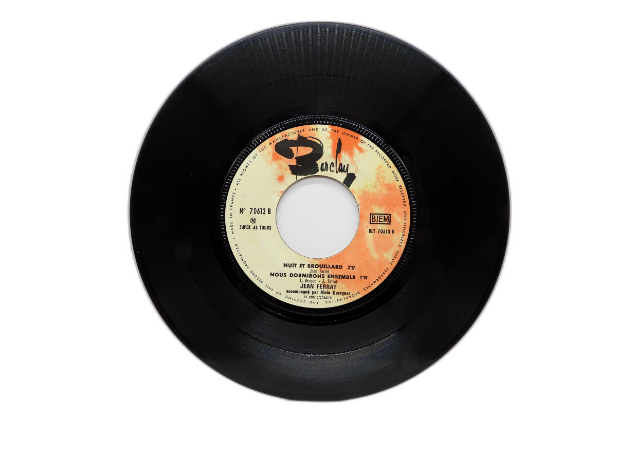 Jean Ferrat 45 Rpm Vinyl Record Barclay 70613