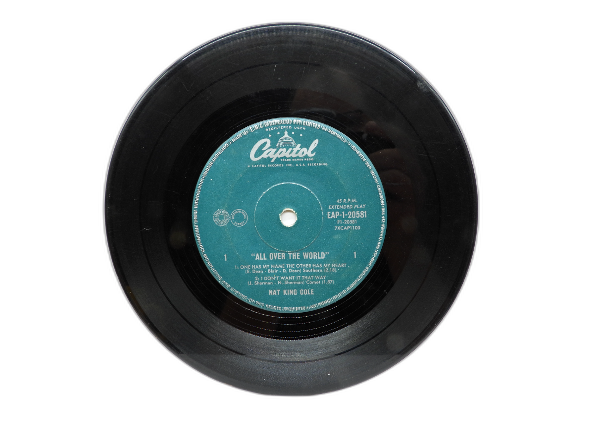 Nat King Cole All Over the World 45 Rpm Vinyl Record Capitol Records