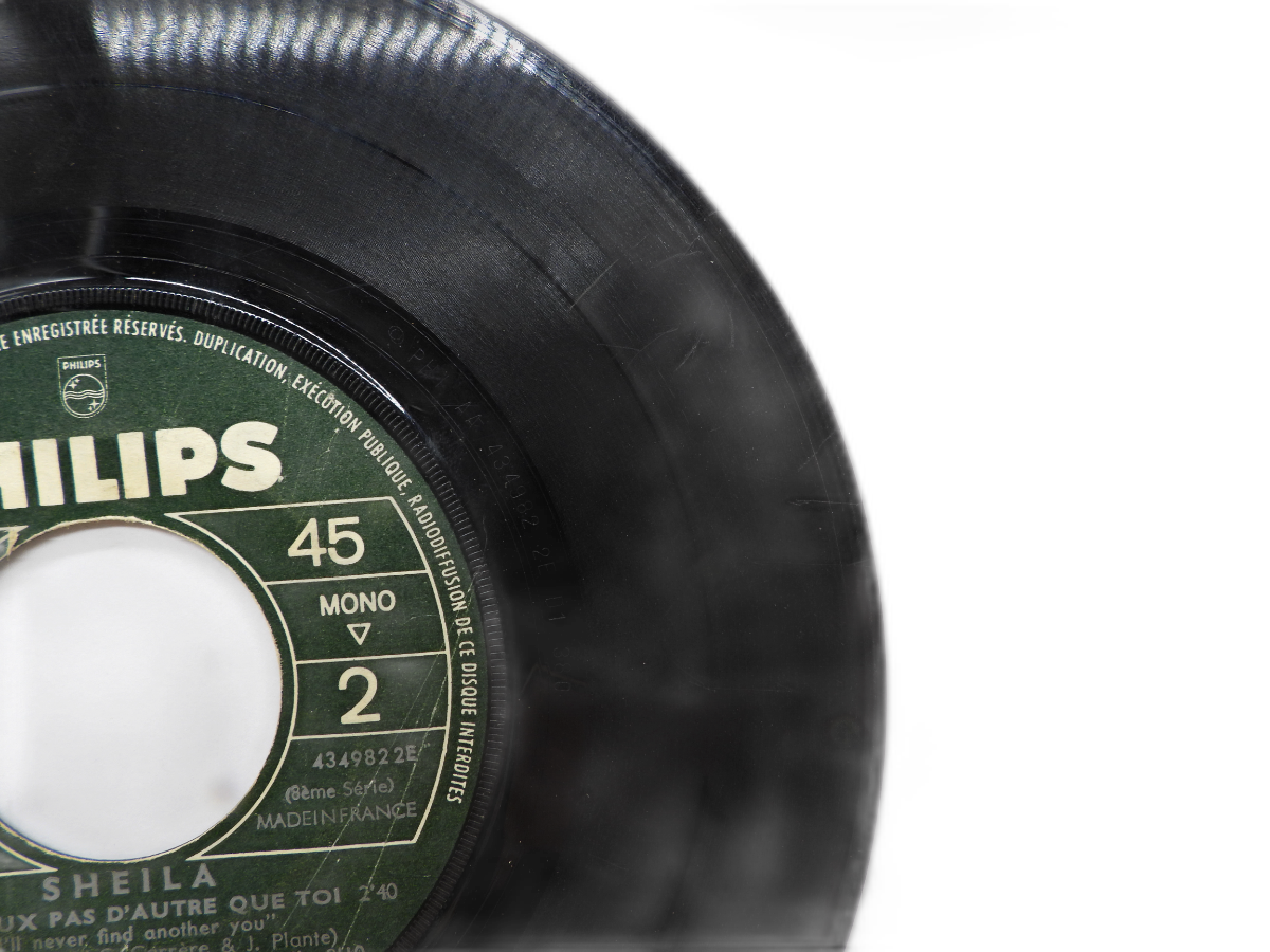 Sheila 45 Rpm Vinyl Record Philips 434.982 Be