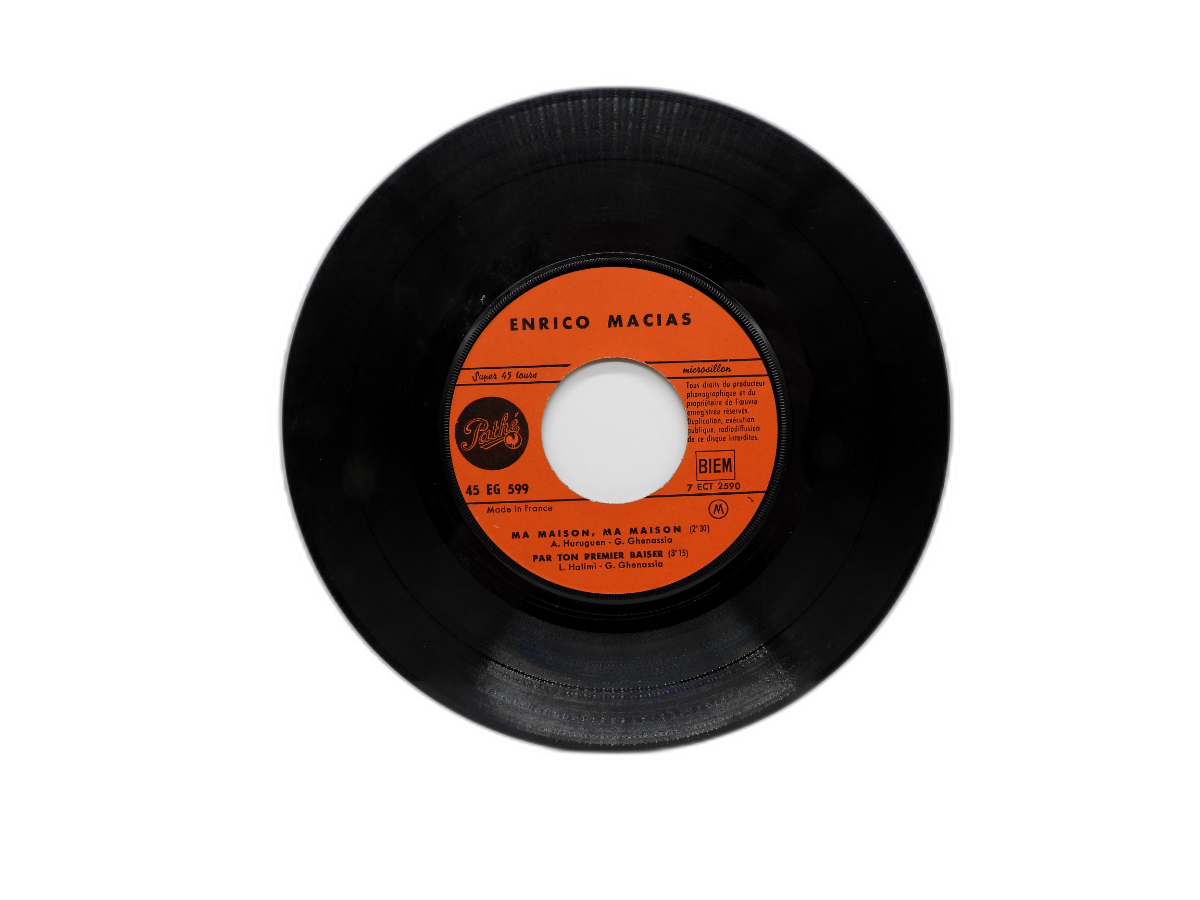 Enrico Macias Ma Maison 45 Rpm Vinyl Record Pathé