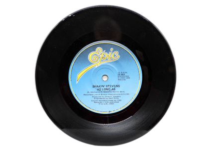 Shakin' Stevens 7 Inch Vinyl 45 Rpm a Love Worth Waiting for / As Long As Epic