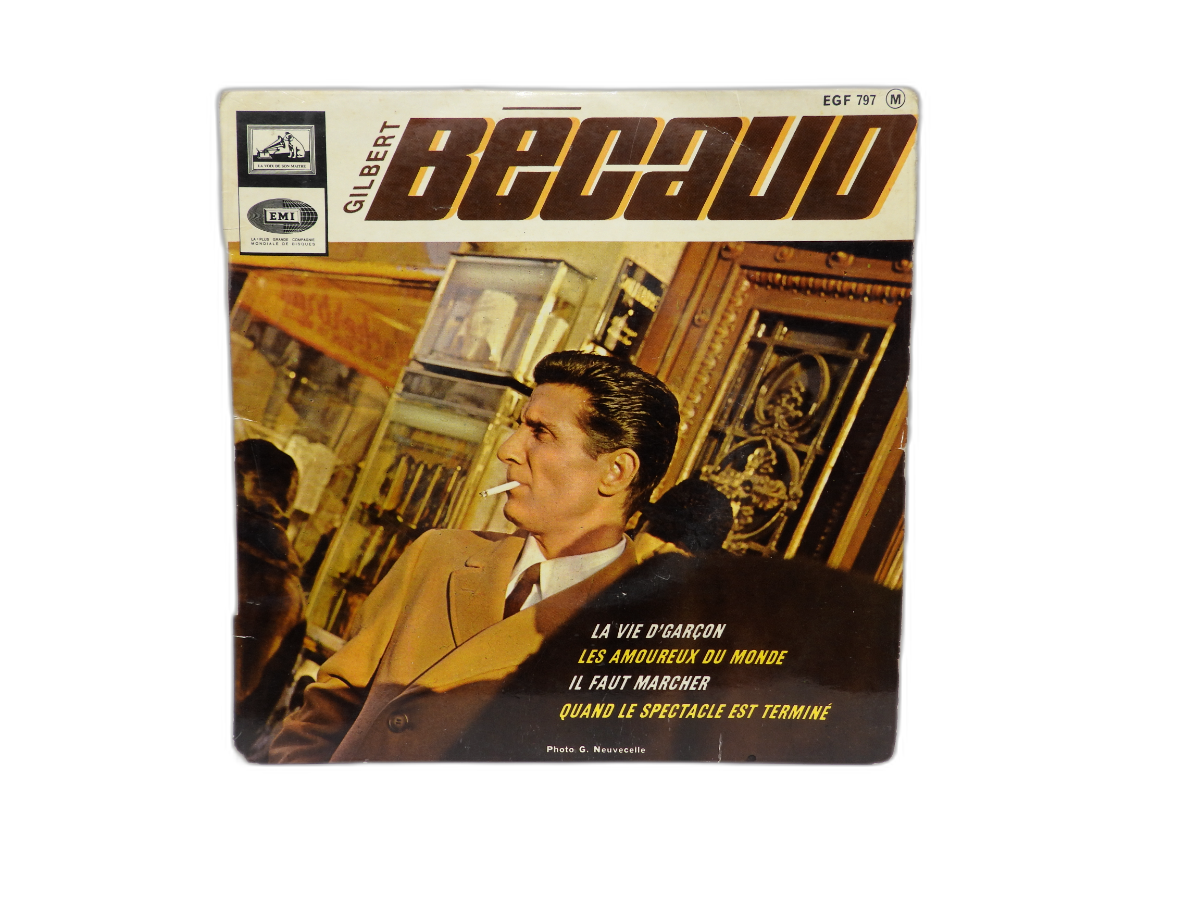Gilbert Becaud 7 Inch 45 Rpm Vinyl Record Microsillon