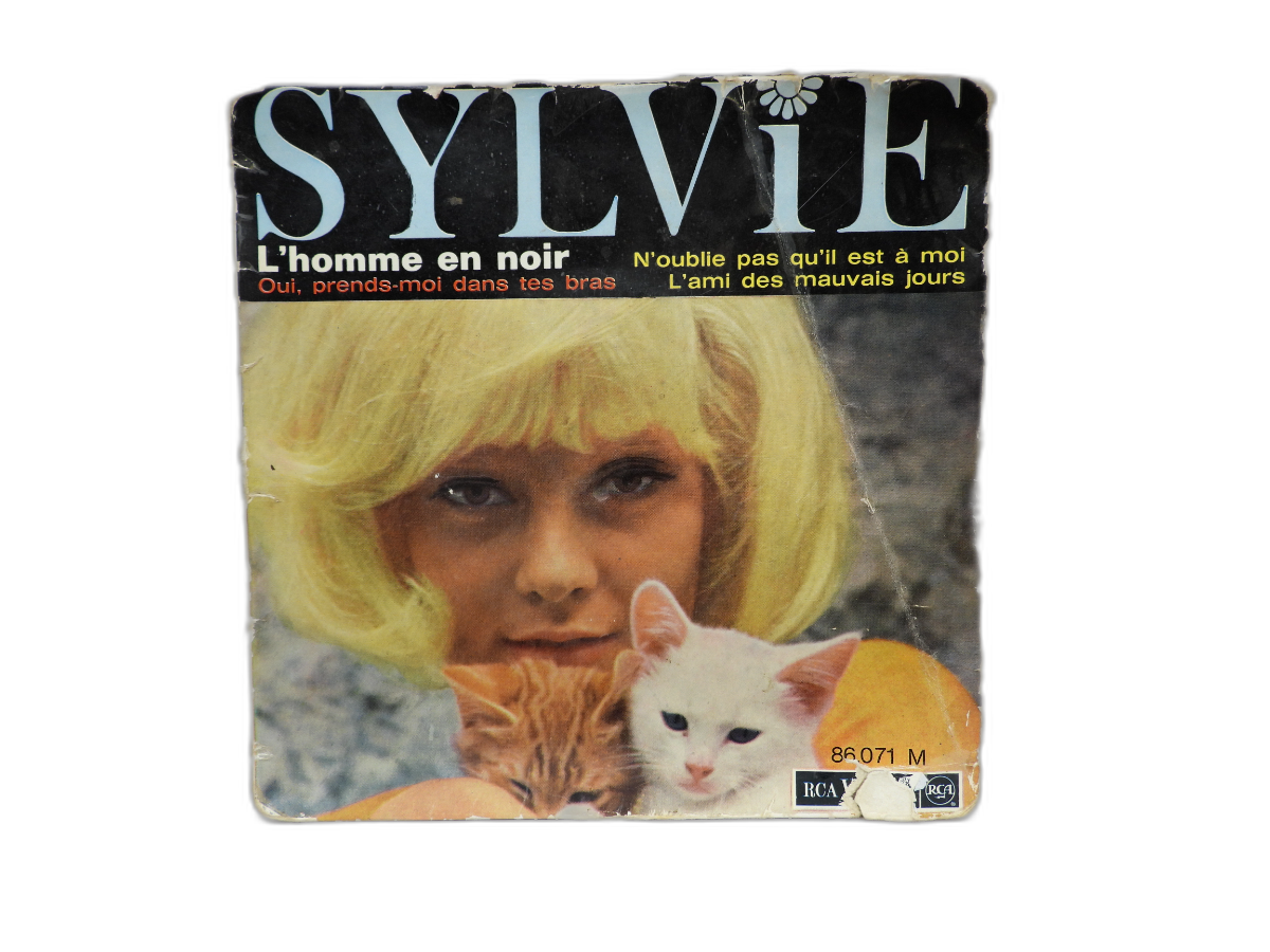 Sylvie Vartan L'homme En Noir Vinyl Record 45 Rpm Rca Victor