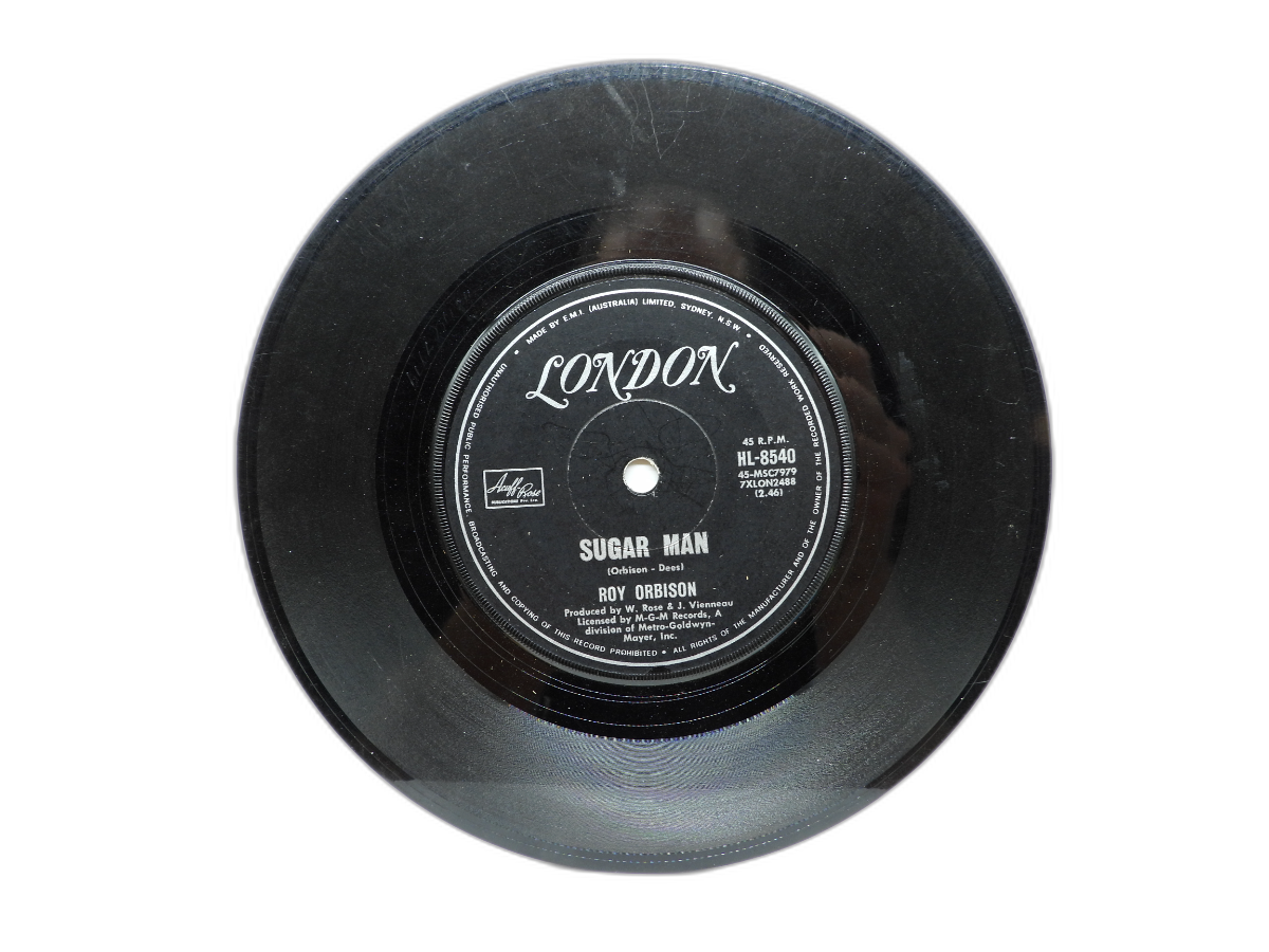 Roy Orbison Heartache / Sugar Man 7 Inch Vinyl Single Hl 8540 London