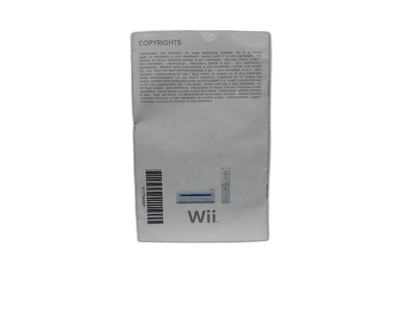 Nintendo Wii Instruction Manual Game