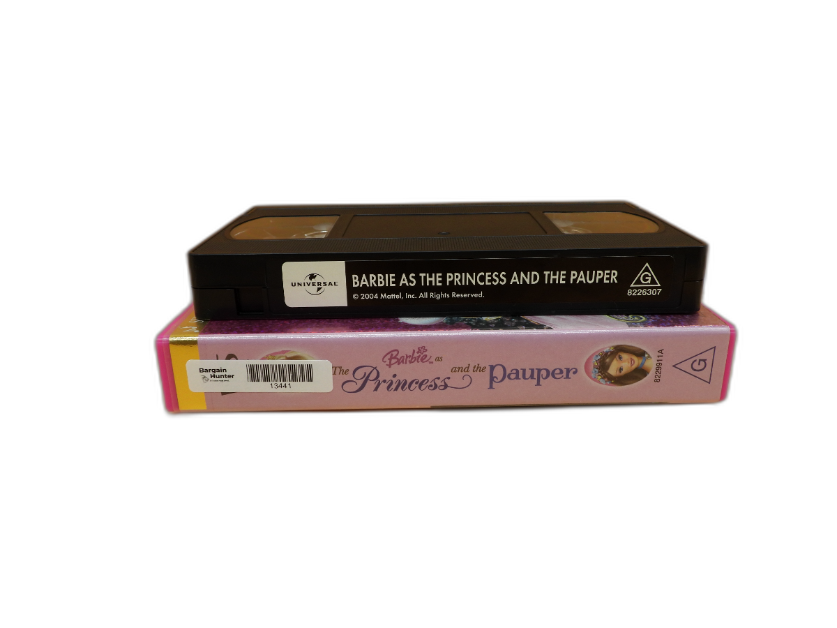 Barbie the Princess and the Pauper Vhs Tape Universal