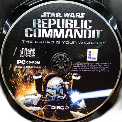 Star Wars Republic Commando Pc Cd Rom Lucasarts Game