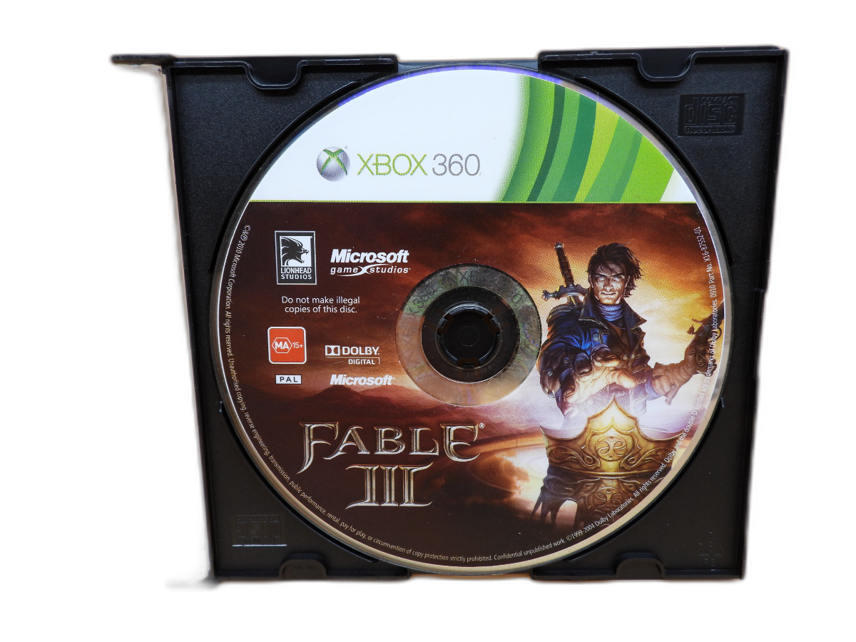 Fable Iii Xbox 360 Game Disc Microsoft