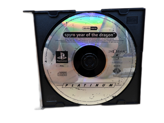 Spyro Year of the Dragon Platinum PS1 Sces 02835 Sony PlayStation Game