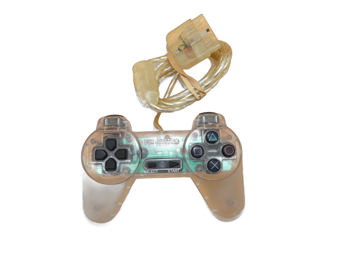 Psx Wired Transparent Playstation Controller Game