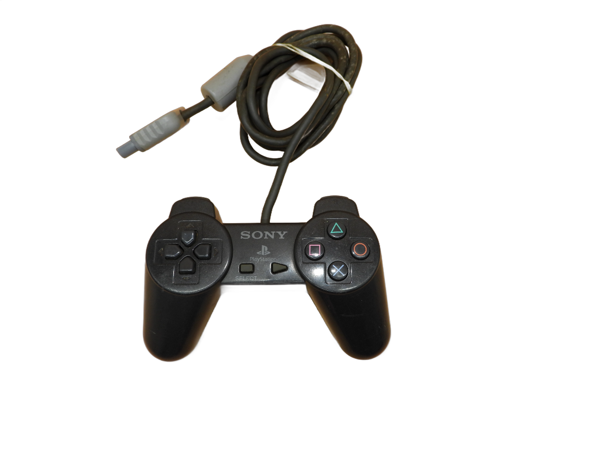 Sony PlayStation 1 Black Wired Controller Scph 1080 