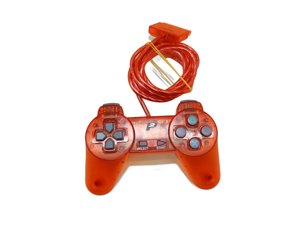 Orange P2 Wired PlayStation 1 Controller