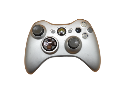 Microsoft Xbox 360 Wireless Controller Silver Game