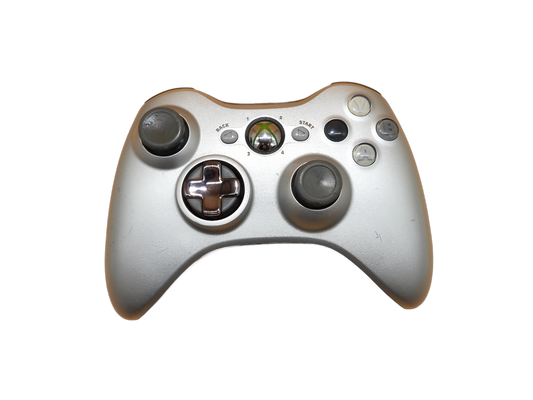 Microsoft Xbox 360 Wireless Controller Silver Game