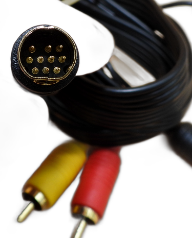 Aftermarket Sega Saturn S Video Rca Av Cable 1.8m