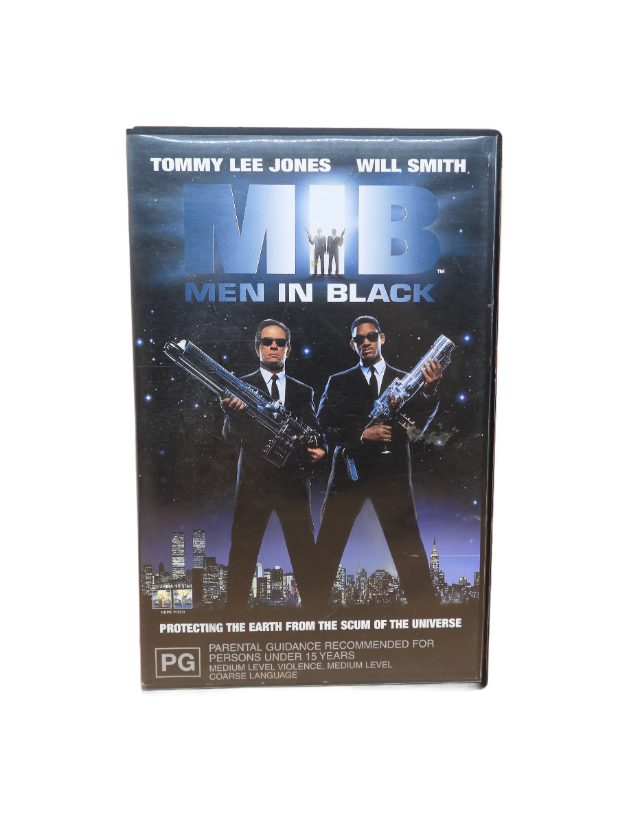 Men in Black Vhs Tape 1997 Will Smith Tommy Lee Jones Columbia Tristar