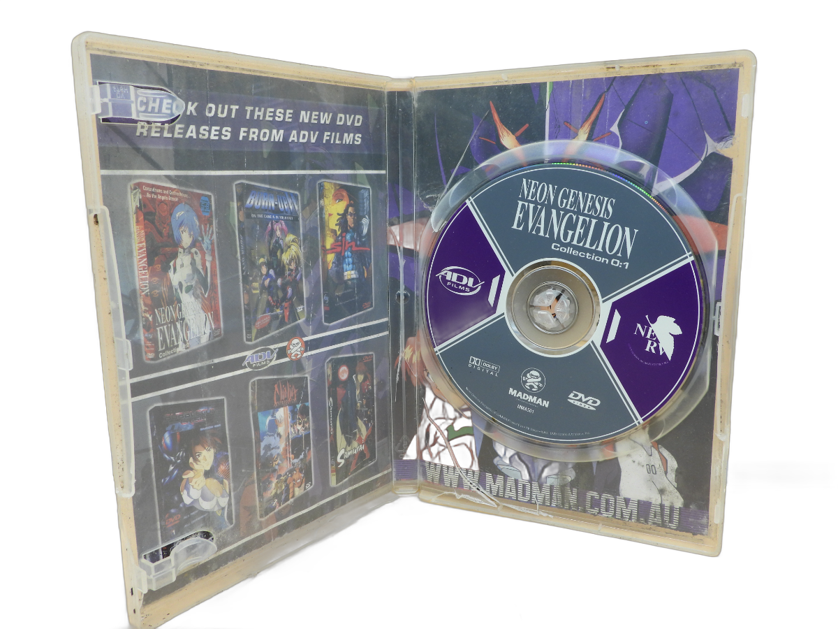 Neon Genesis Evangelion Collection 0 1 Dvd Adv Films WATER DAMGED