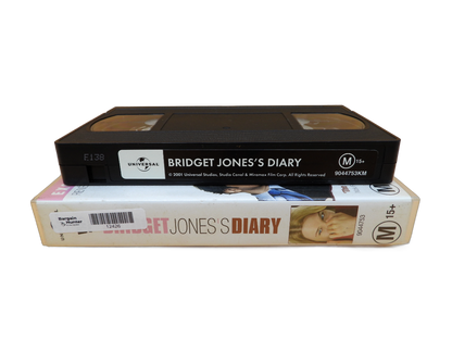 Bridget Jones's Diary Vhs Tape 2001 Universal