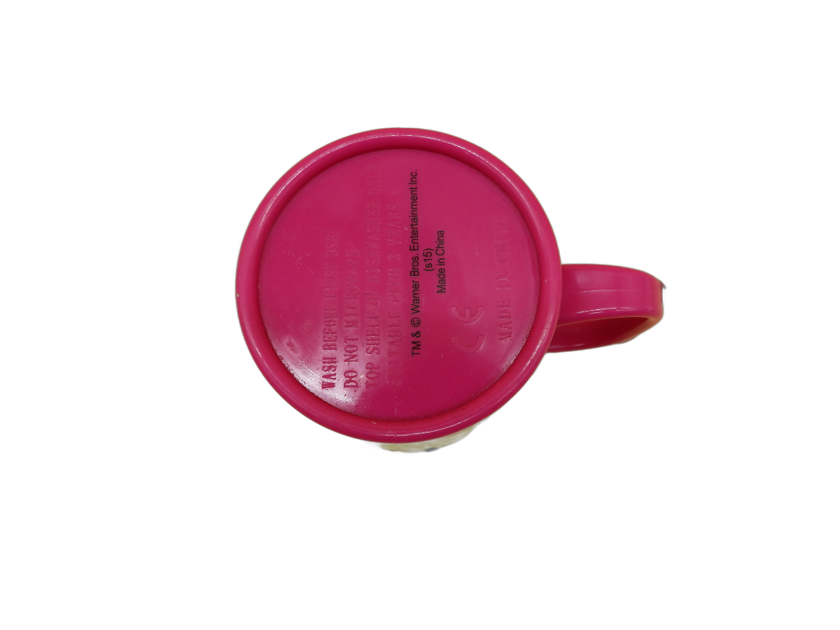 Tweety Bird Pink Plastic Mug Cup Warner Bros Warner Bros. Entertainment Inc.