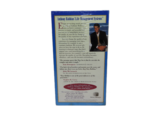 Anthony Robbins Life Management Systems Vhs Tape