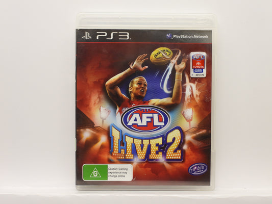 Afl Live 2 PS3 Game With Manual