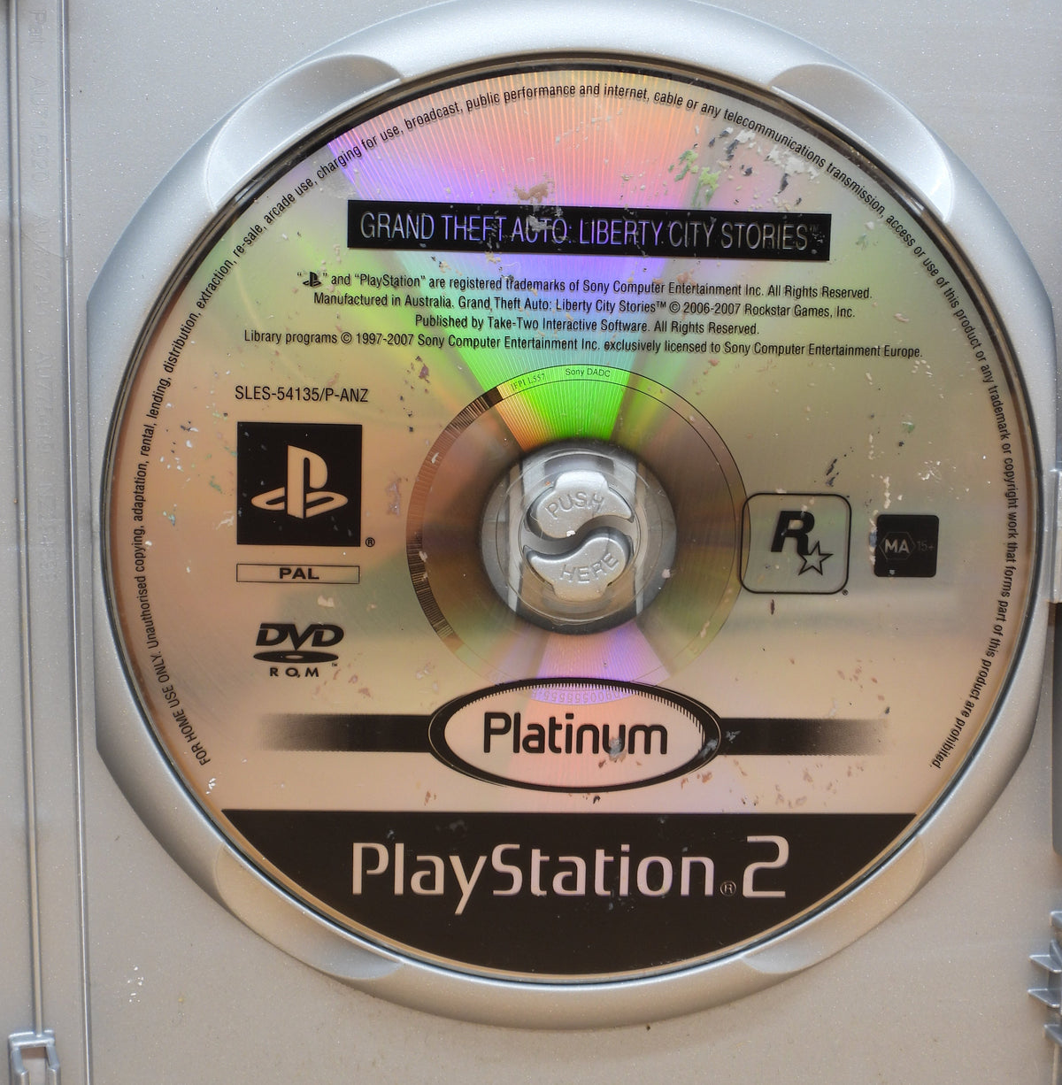 Grand Theft Auto Liberty City Stories PS2 Rockstar Games Game Water Damged