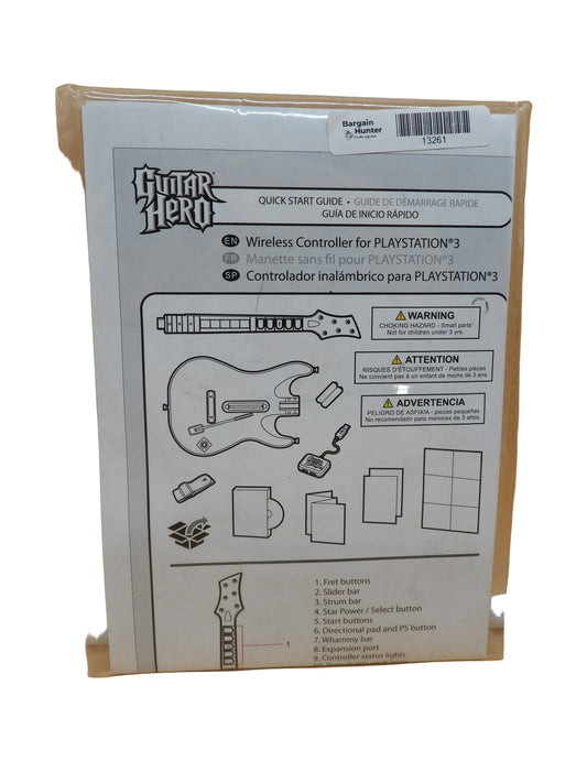 Guitar Hero Quick Start Guide PlayStation 3 Redoctane Game