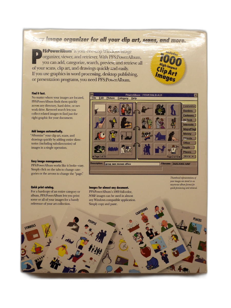 Pfs Power Album Image Organizer For Windows New Sealed