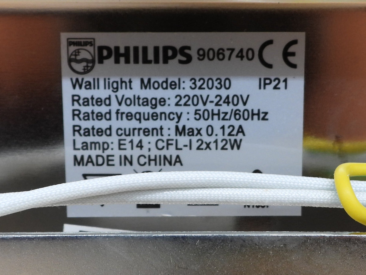 Philips Wall Light 32030 Chrome Finish E14