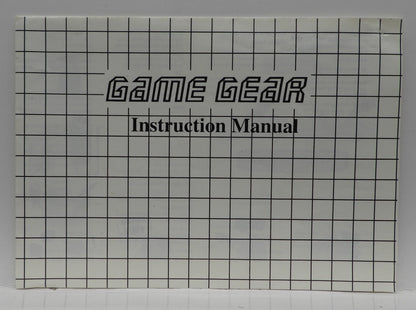 Sega Game Gear Instruction Manual