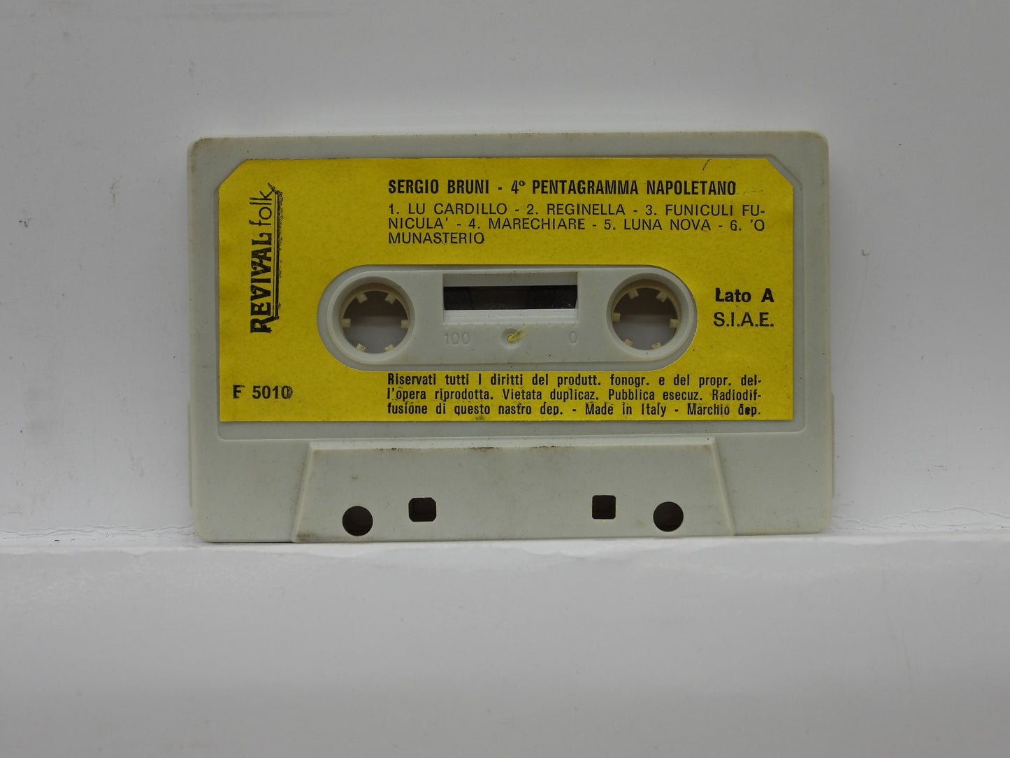Sergio Bruni Pentagramma Napoletano Music Cassette Revival Folk