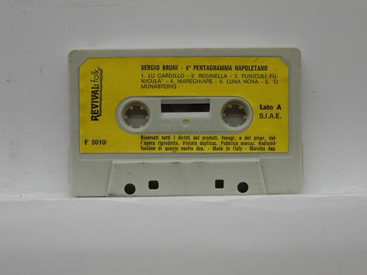 Sergio Bruni Pentagramma Napoletano Music Cassette Revival Folk