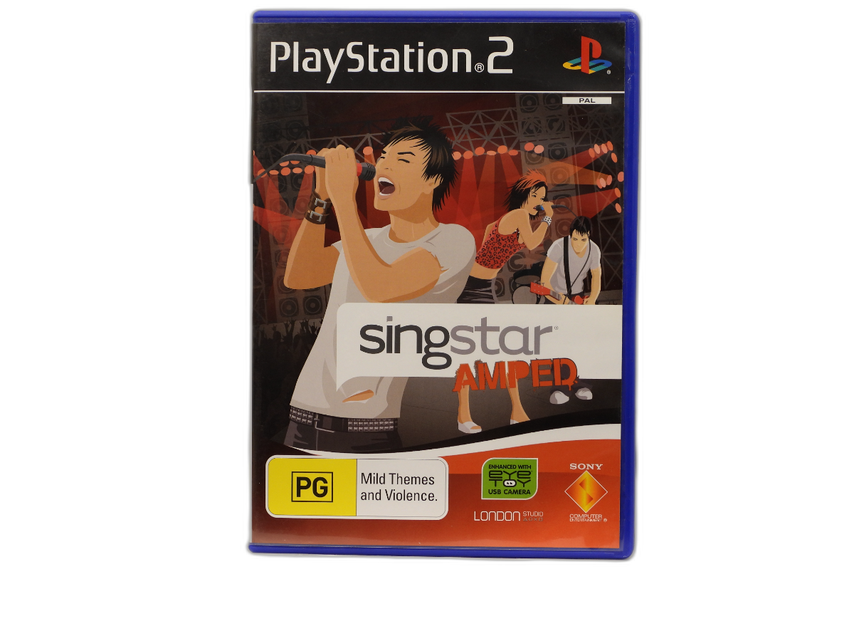 Singstar Amped PS2 Karaoke Game