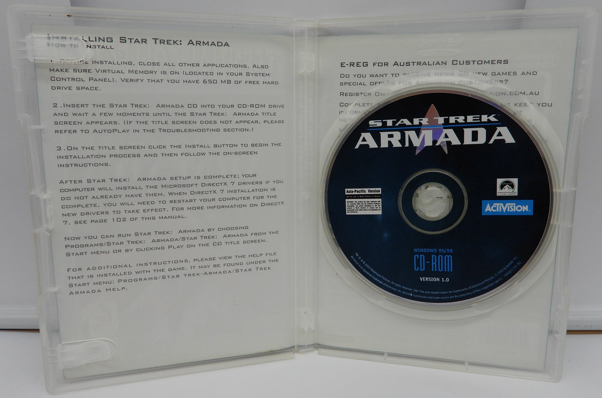 Star Trek Armada Pc Cd Rom Game Bundle Activision