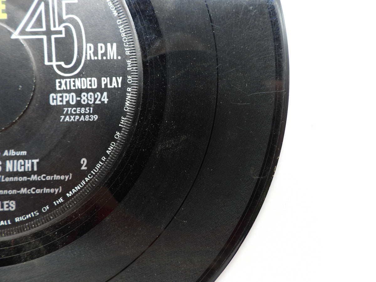 The Beatles a Hard Day's Night 45 Rpm Ep Vinyl Record Parlophone