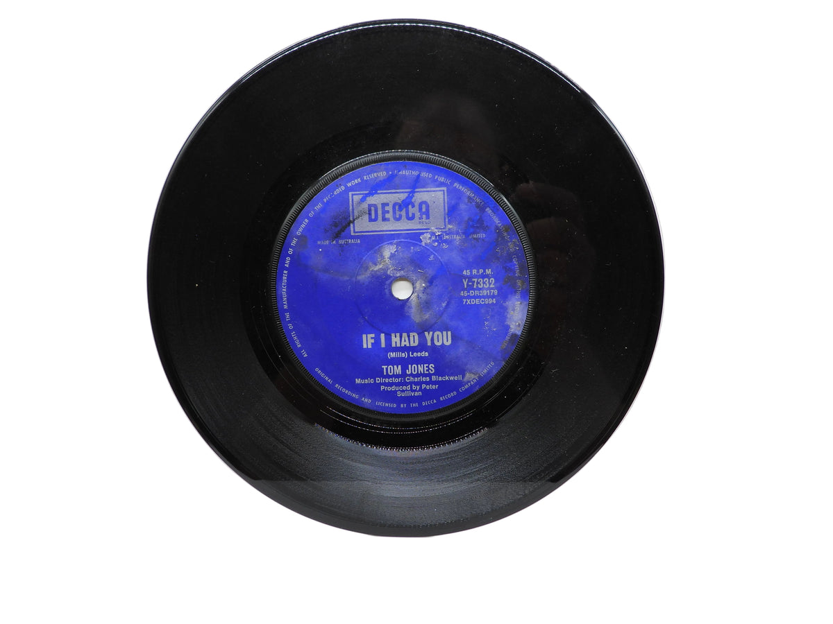 Tom Jones Green Grass of Home / If I Had You 7" Vinyl Single Decca Y 7332