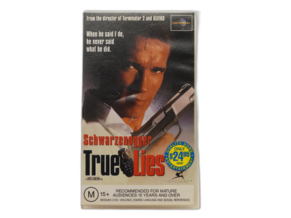 True Lies 1994 VHS Tape Arnold Schwarzenegger