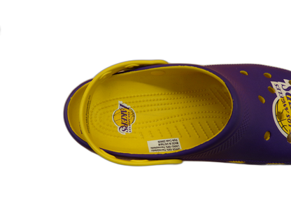 Los Angeles Lakers Crocs Clogs Purple Yellow