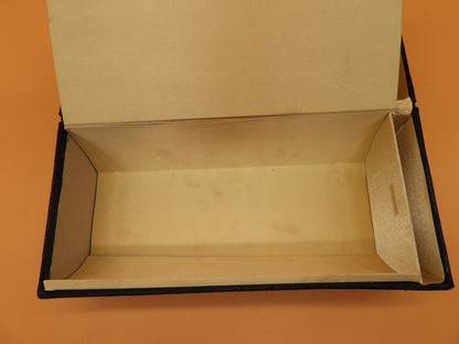 Ghd Black Decorative Jewelry Storage Box W/ Mirror Brass Accents Damaged