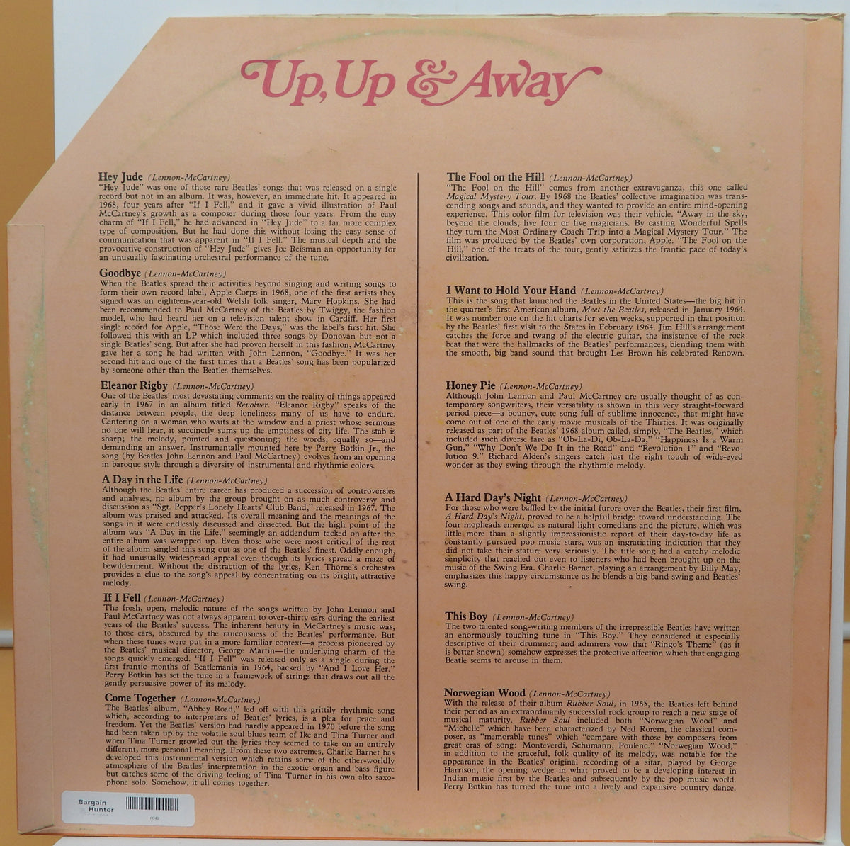 Reader's Digest Up & Away Vinyl Record Rd4 46