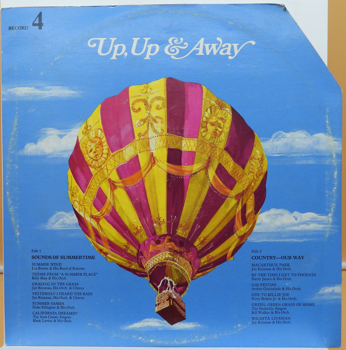 Reader's Digest Up & Away Vinyl Record Rd4 46