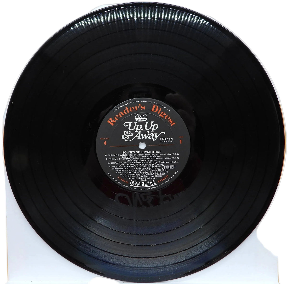 Reader's Digest Up & Away Vinyl Record Rd4 46