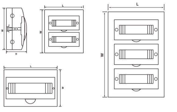 FND Electric 36-Way Surface Mount Distribution Board Switchboard - Brand New