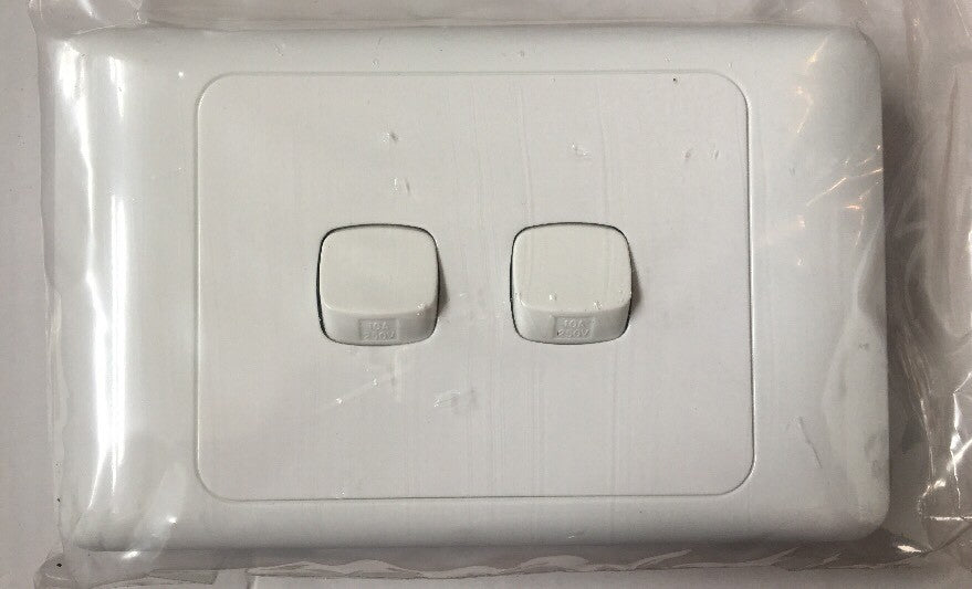 FND Electric two gang light switch wall switch 10 pack  + freepost