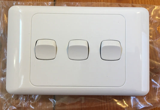 FND Electric Three gang light switch wall switch 10 pack