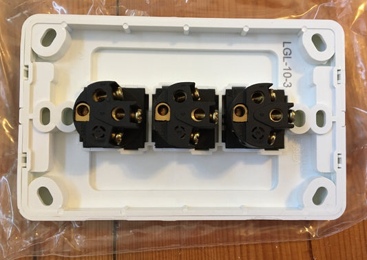 FND Electric Three gang light switch wall switch 10 pack