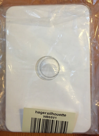 Hager BAKELITE 1-GANG LIGHT SWITCH 16A 1-Pole 240V Flush Mount, Vertical WHITE