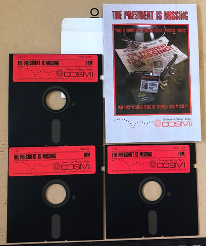 The President Is Missing MS-DOS 5.25" floppy disks