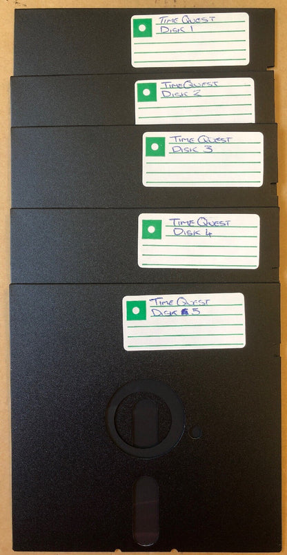 Time Quest  MS-DOS 5.25" floppy disks